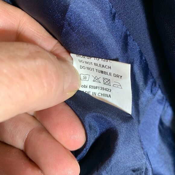 Tobi Open Front Navy Blazer Style Jacket Sz S - Picture 4 of 4